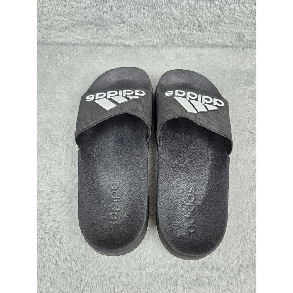 Adidas Open Toe Slip On Slide Sandal Black Men's Size 6 Adilette Comfort
